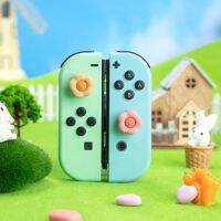 4pcs Pastel Pink Joy Con Thumb Grips Joystick Caps Soft Silicone Covers Button For Nintendo Switch Oled Switch Lite Controller