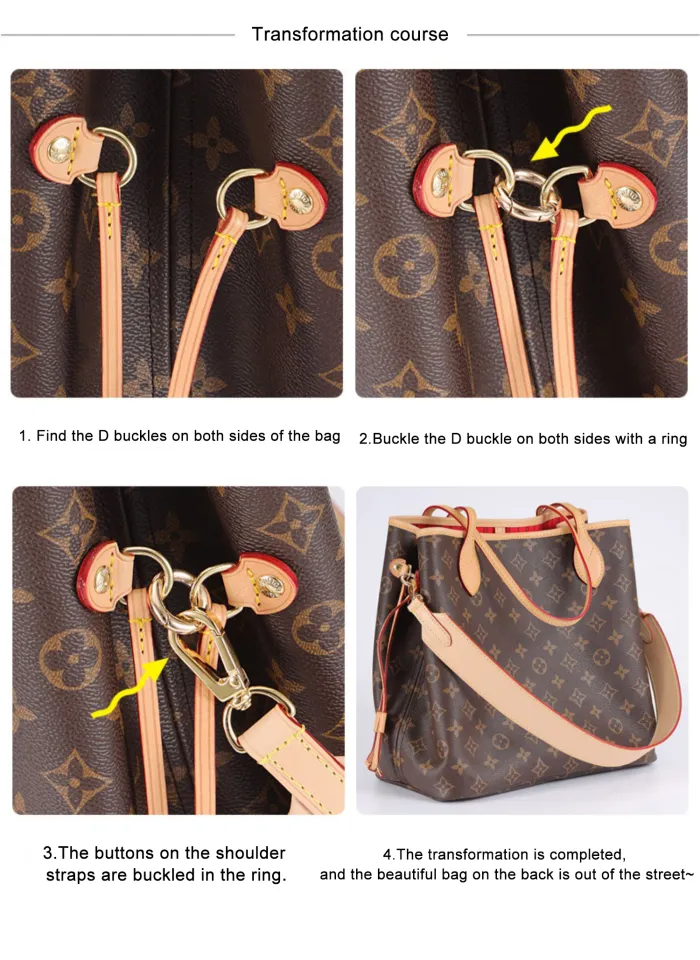 Bag Strap For LV Never full Shoulder Straps Handbag Replacement Long  Shoulder Belts Crossbody Bag Accessories