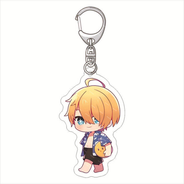 oshi-no-ko-keychain-anime-keyring-acrylic-cute-bag-pendant-swimsuits-hoshino-ruby-aquamarine-arima-kana-gift