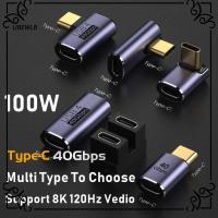 UBEWLB Thunder-bolt3 8K 60Hz 100วัตต์ค่ะ USB4 40Gbps อะแดปเตอร์ OTG ตัวแปลงสัญญาณ USB C ถึง Type C