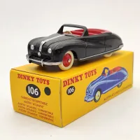 Deagoclau 1:43 Dinky Toys 106สำหรับ Austin Atlantic Convertible Black Diecast Models