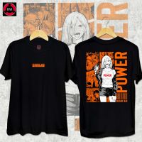 ?แฟชั่น 【HOT】เสื้อคู่รัก Chainsaw Man - Power Anime Shirt Clic t shirt Cotton Shirt For Man Womanเสื้อยืดเสื้อยืด100%cotton เสื้อยืด