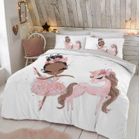 Girls Bedding Set 150x200 220x240 135x200 Ballet Duvet Cover Bed Sheet Unicorn Bedspread on the bed Queen King Double Single