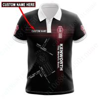 2023 NEW Style Kenworth Polo Shirt Anime Breathable T Shirt For Mens Clothes Casual 3D Printing Oversized T-Shirt Unisex Short Sleeve TopNew product，Can be customization