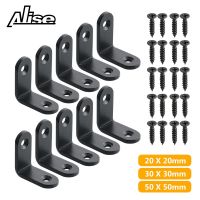 10PCS Steel Angle Corner Brackets Fasteners Protector Right Angle Corner Stand Supporting Furniture Hardware Wall Bracket