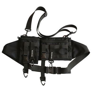 Multi-pocket Tactical Functional Waist Pack Techwear Casual Phone Pouch Outdoor Running Hip Hop Chest Rig Belt Bags Streetwear