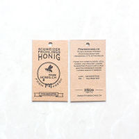 Custom Printed Gift Price  Kraft Paper Jeans Hang Tag Labels