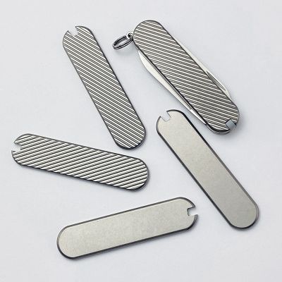 【hot】✖∋  1 Titanium Alloy Folding Handle Scales Grip for 58MM Knives Shank Make Replace Repair