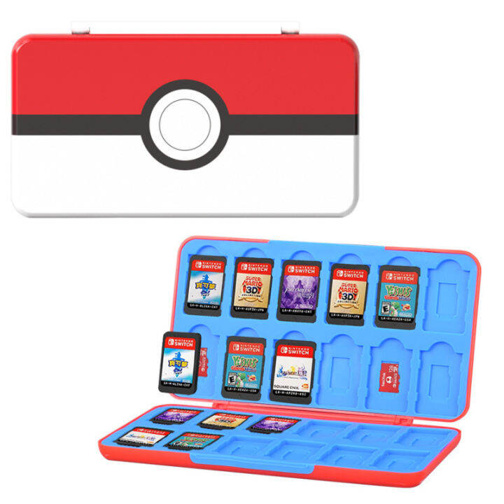24in1 Nintendo Switch Game Card Storage Case 3d Silicone Cover Box