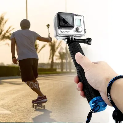 กล้องแอคชั่นแคมเมรา POV Pola 19โต้คลื่นขยายได้โกโปรไม้ Selfie ตัวเองขาตั้งเดี่ยวสำหรับกล้อง Go Pro ฮีโร่5 4,3 + SJCAM Xiaomi Yi
