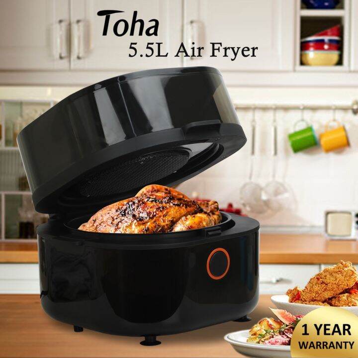 Toha Air Fryers 5.5l MultiFunctional Oil Free Non Stick Pan Electric
