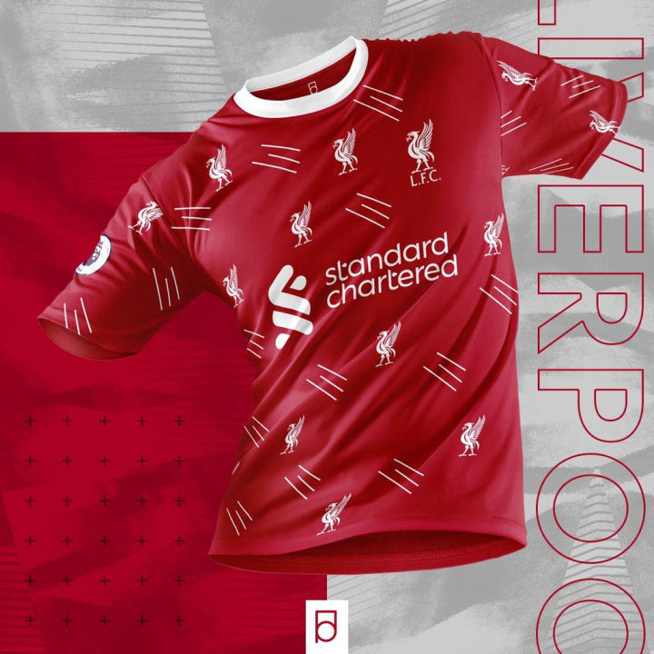 Men's Liverpool Jersey Custom Third Away Soccer Soccer Kits 2023/24