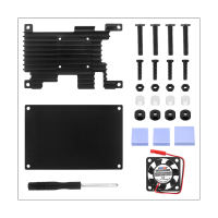 For 3 Aluminum Case with Cooling Fan Development Board Protection Cooling Shell Passive Cooling Enclosure