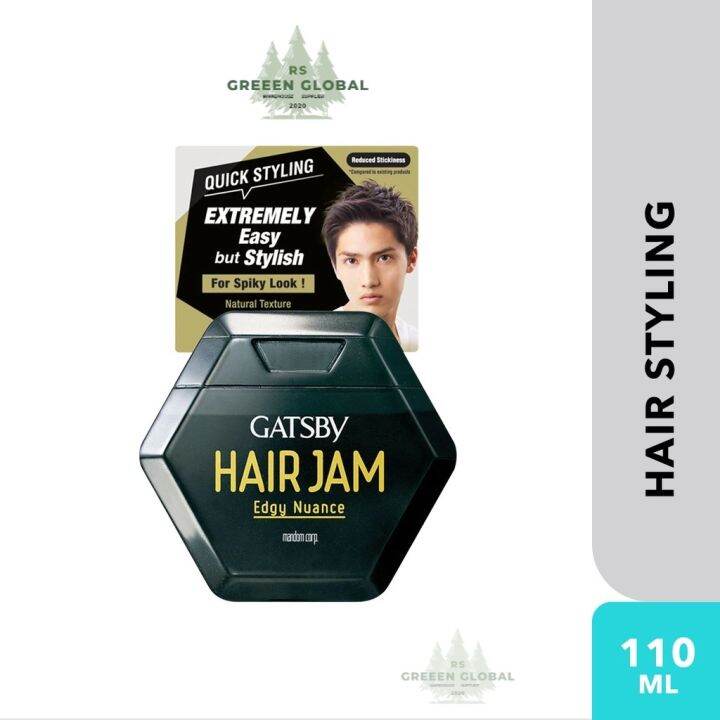 Gatsby Hair Jam Edgy Nuance 110g (mens hair gel, hair gel hair styling