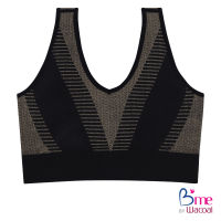 Bme (Sport Bra) เสื้อชั้นในไร้โครงรูปแบบสวมหัว รุ่น MER002 สีดำ