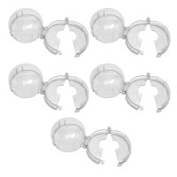 5 Pcs Oven Knob Protector Gas Stove Knobs Door Knob Safety Cover Clear Cookware Guard Plate Gas Knob Covers