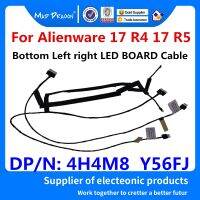 ใหม่เปลือกด้านล่างซ้ายขวา LED สำหรับสายเคเบิลสำหรับ Dell Alienware 17 R4 17 R5 04H4M8 4H4M8 DC02002IP00 0Y56FJ Y56FJ DC02002IO00