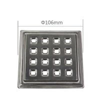 Talea 106mm Stainless Steel Floor Drain Filtering Cover Square Floor Drain Bathroom Shower Drain Cover