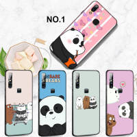 Casing หรับ Realme C11 C33 C15 C17 C2 C20 C21 C21Y C25Y C25 C25S C3 Narzo 50i 30A 20 Pro V11 V11S XT X2 X Lite C31 EL118 We Bare Bears Cute Pattern Phone เคสโทรศัพท์