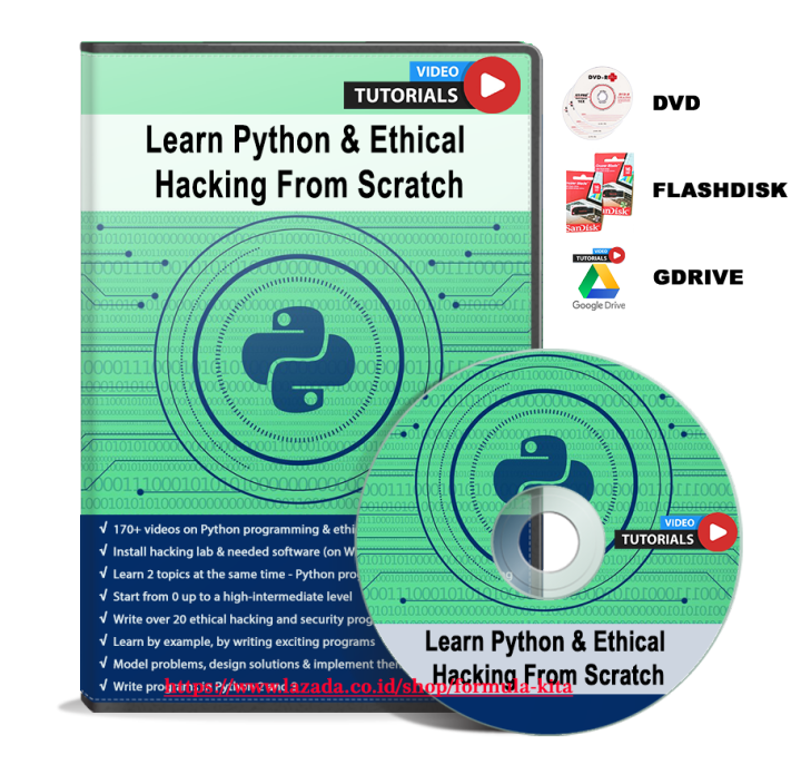 VIDEO TUTORIAL LEARN PYTHON ETHICAL HACKING FROM SCRATCH | Lazada Indonesia