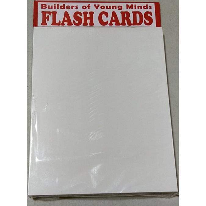 BIG BLANK Flash Cards size 5.5 x 7 inches 4550pcs per pack FOLDCOTE 10