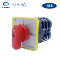 LW5-16YH33 Manual Transfer Rotary Cam Switch 4ตำแหน่งตัวเลือกแรงดันไฟฟ้า16A Silver Contact สามระดับ