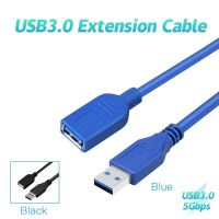 Kabel ekstensi USB 3.0 A Male ke Female kabel ekstensi USB kabel 5Gbps untuk pengisian Transfer transmisi Data sinkronisasi 1M