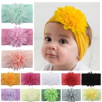 ﹍✽ Cute Soft Nylon Bow Baby Headband For Child Bowknot Headwear Toddler Turban For Kids Elastic Headwrap Baby Hair Accessories Gift