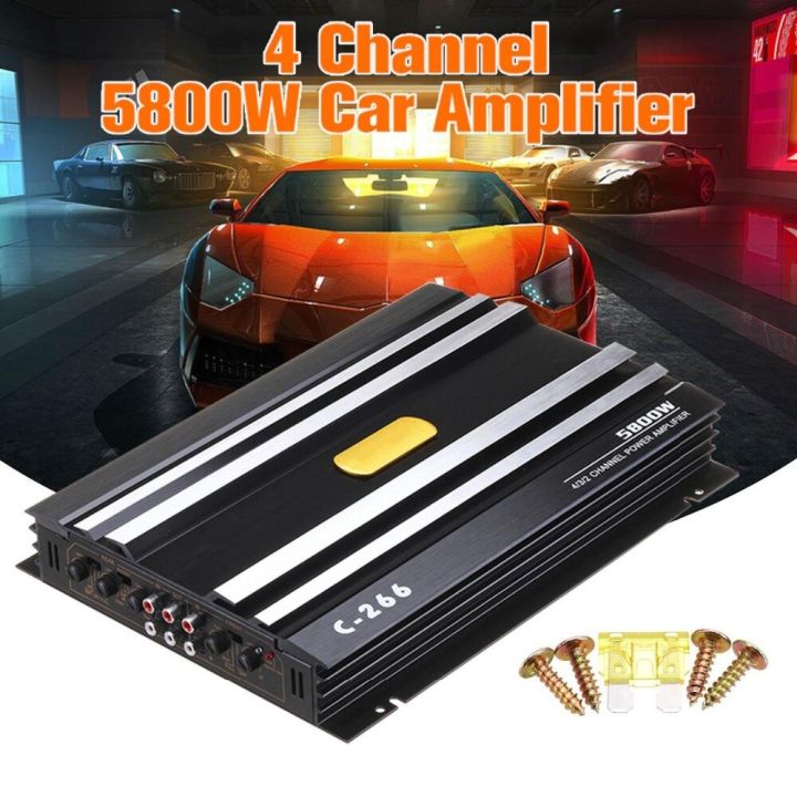 5800W RMS150w MAX400w Car Audio Power Amplifier Onboard 4 Channel 12V Car Amplifer Car Audio