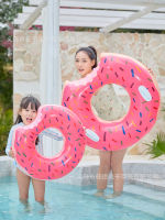 Spot parcel post Spot Supply Inflatable Doughnut Swimming Ring Pink Brown pvc Sports Swimming Product Life Buoy