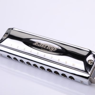 Chromatic Harmonica 10 Holes Mouth Organ C Comb Musical Instruments T1040 Made In