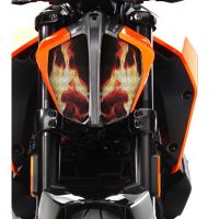 “：{—— For KTM 390 790 2017 2018 2019 Motorcycle Headlight Decals Stickers Headlamp Protector Film