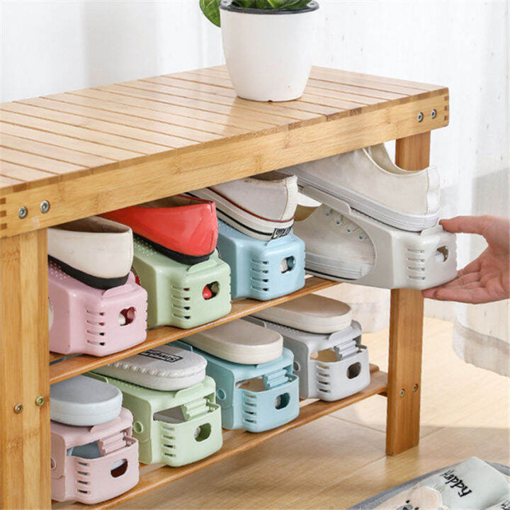 new-double-layer-shoe-rack-adjustable-shoe-rack-stand-organizer-footwear-support-space-saving-cabinet-storage-shoe-stand