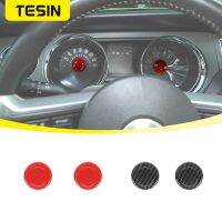 TESIN สติกเกอร์ปิดตกแต่งแผงหน้าปัดรถยนต์ ABS สำหรับตกแต่งภายในรถ Ford Mustang 2010 2011 2013 2014