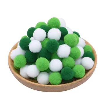 100Pcs 10/15/20/25mm Fluffy Soft Pompom Balls Handmade Kids Toys
