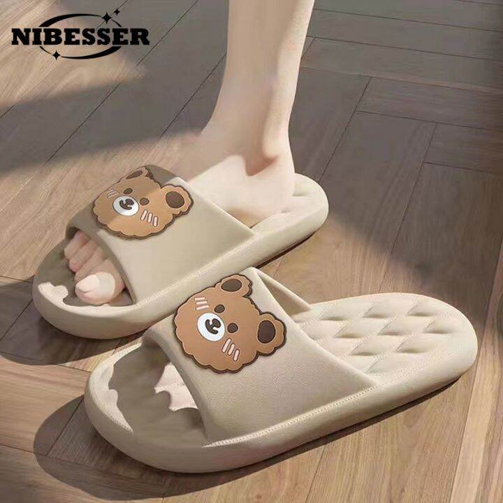 cartoon-slippers-for-men-summer-beach-slides-cute-bear-flip-flops-men-thick-indoor-bathroom-anti-slip-sandals-women-couple-shoes