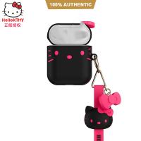 100% Authentic Hello Kitty Silicone Soft Case for Airpods pro Airpods 1/2 protective cover with anti-lost lanyard