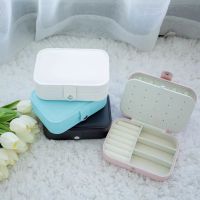 Portable Jewelry Box Jewelry Organizer Display Travel Jewelry Case Boxes Waterproof Leather Storage Zipper Jewelers