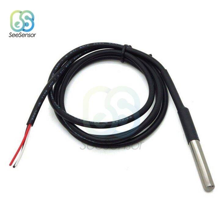 100cm DS1820 Stainless Steel Waterproof DS18b20 Temperature Probe ...