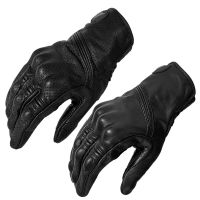 hotx【DT】 Motorcycle Gloves Mens Cycling Warm Leather Racing Classic