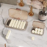 Portable Pill Box Three Meals A Day Pill Box Large Capacity Carry-on Medicine Separate Box Separate Pill Box Seven Days A Week Medicine  First Aid Sto