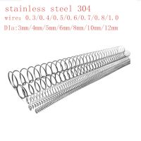 2-5pc 0.3mm 0.4mm 0.5mm 0.6mm 0.8mm 1.0mm 304 Stainless Steel Long Spring Y-type Compression Spring  OD 3-12mm Length 300mm Cleaning Tools