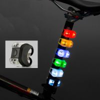 Mini Bike Colorful Silicone Lamp Front Rear Light Bike Safety LED Light Flash Waterproof Warning Tail Lamp Waterproof Cycling