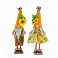 Gnome Plush Doll Fabric Standing Faceless Doll Fabric Material Decoration Supplies for Desks Study Tables Windowsills Balconies Porch kindly