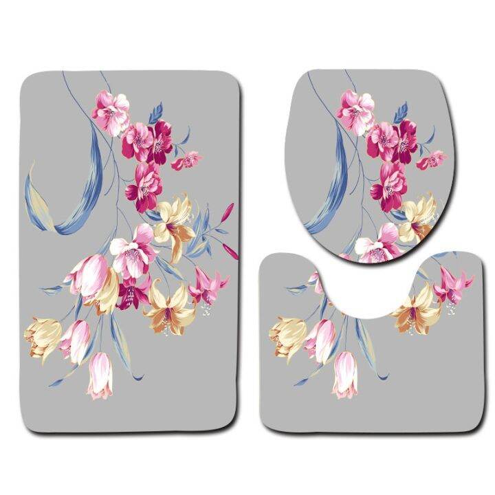 cw-leaf-toilet-three-piece-set-lid-cover-mat-anti-non-slip-bathroom-rug