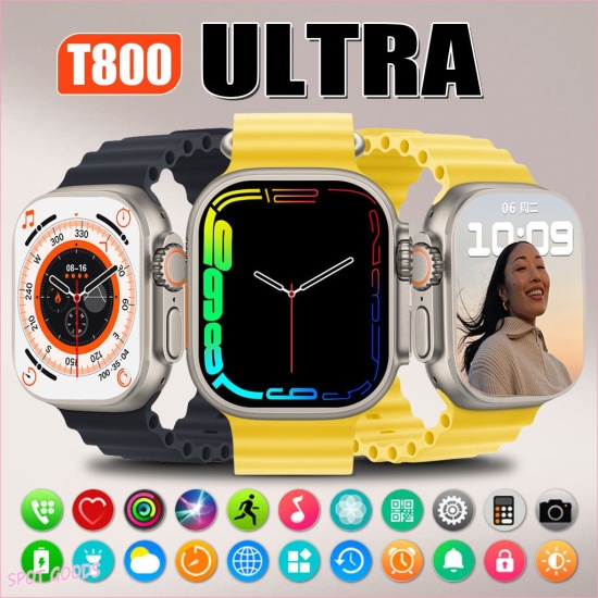 Đồng hồ thông minh smart watch t800 ultra viền titan siêu bền - ảnh sản phẩm 1