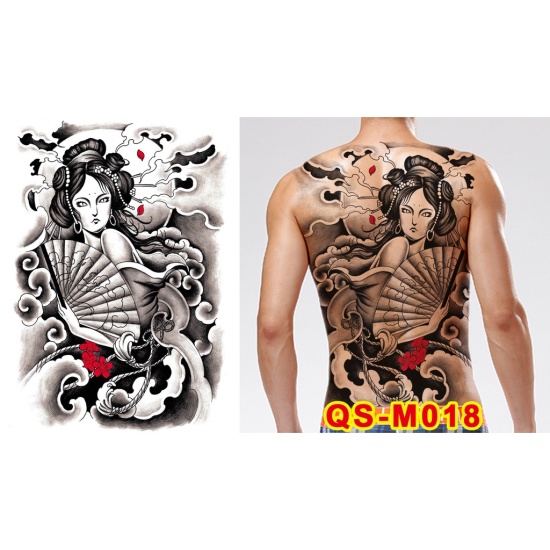 Lịch sử giá Hình xăm dán tattoo kín lưng cao cấp 34x48cm cá chép màu  QS-M021 cập nhật 3/2024 - Mua Thông Minh