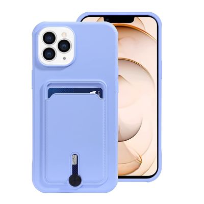 Card Holder Slot Wallet Case For iPhone 13 12 mini 11 13 Pro Max Luxury XR XS Max X 7 8 Plus Soft Skin Silicone Protective Capa