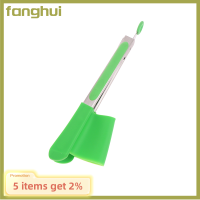 Fanghui คลิปไม้พายครัวแบบ2 In 1แบบไม่ติดที่คีบซิลิโคนทนความร้อนได้แบบยืดหดได้