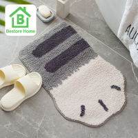 BestoreHome: พรมเช็ดเท้า พรมปูพื้น ลายน่ารัก พรมตกแต่งบ้าน ห้องนั่งเล่น ห้องครัว ห้องน้ำ กันลื่น พื้นนุ่ม พร้อมส่งในไทย